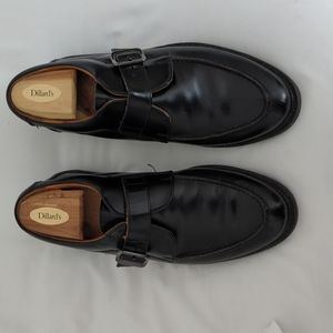 Johnston & Murphy Passport Slip On Leather Black Shoes Men 9.5M 20-5605